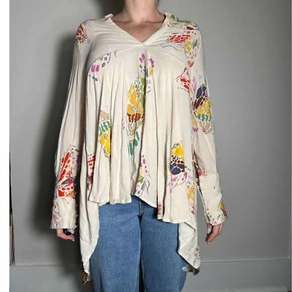 Free People Field of Dreams Tunic Ivory Size Small - Picture 1 of 4